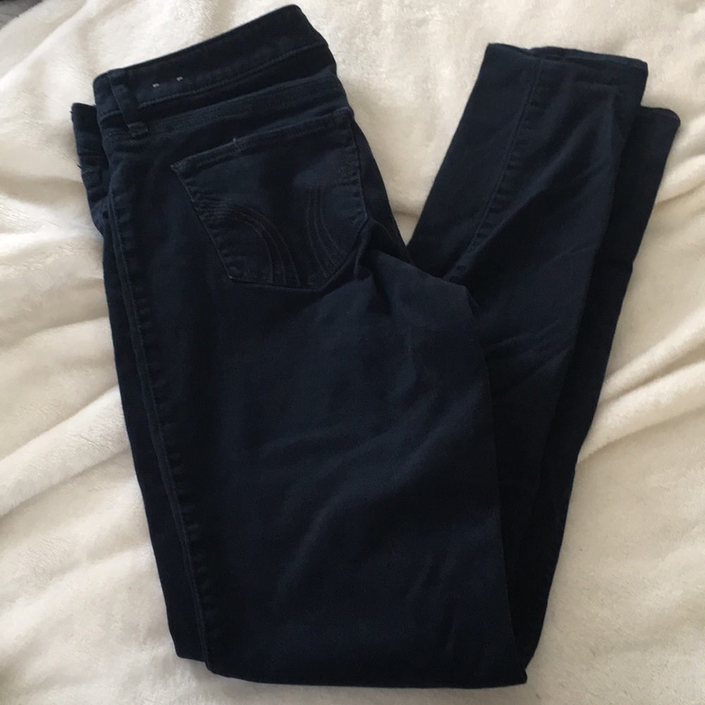 Navy blue skinny jeans